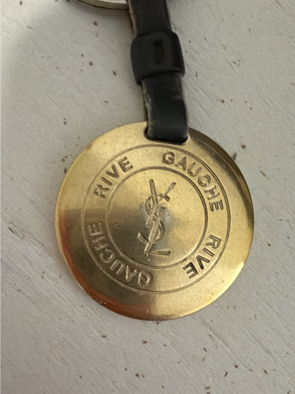 Yves Saint Laurent Rive Gauche Vintage Rare Key chain - Picture 2 of 6